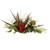 Cream Berries with Pine and Feathers