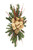 Green Pine Swag with Gold Bow and Red and Gold Accents