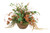 Bronze Holiday Floral in Round Bronze Bowl