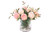 Waterlook® Cream Pink Roses in Cylinder