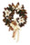 Magnolia Wreath with Gold Spruce
