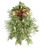 Metallic Green Swag w Gold Ribbon (Set of 2)