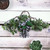 Vine Wall Hanging with Olives and Pittosporum with Black and Green Ribbon