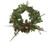 30" Magnolia Foliage Wreath with Berries and Feathers