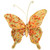 3" Beaded Butterfly with Wire in Gold  (Sold in Multiples of 12)
