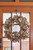 BURGUNDY GOLD FROSTED GRAPE LEAF WREATH