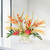 Waterlook® Tropical Mix Of Heliconia and Orchids in Glass Vase