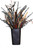 Natural Eucalyptus Mixed Dried In Metal Wall Planter