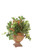 Mixed Magnolia and Ivy in Rust Urn
