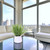 Grass in White Planter