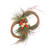 Double Vine Wreath with Pine, Feathers and Berries