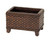 Rect Floor Planter Dd Splint Indian Spatter Brown