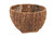 Dark Brown Rattan Basket with Square Base