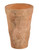 11" Embossed Fern Pot in Pinkish Beige
