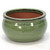Large Round Falling Green Glazed Planter