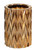 Small Zig Zag Burnt Gold Cylinder Vase (Sold in Multiples of 2)