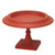 CAKE PLATE ON PEDESTAL STAND- Red