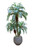 8' Phoenix Palm Tree X3 in Chocolate Orb Planter