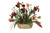 Rich Fall Tones in Tan Ceramic Planter