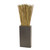 Basil Reeds in Tall Black Vase