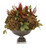 Hydrangea, Dried and Greenery in Metal Urn