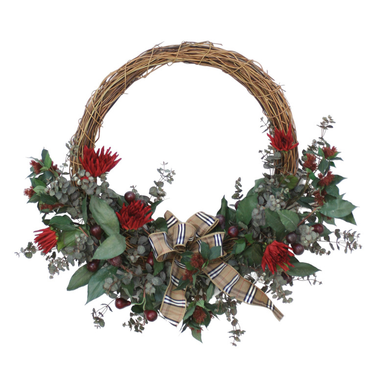 Eucalyptus Wreath with Dahlias