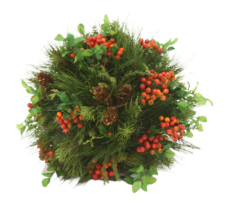 Mixed Pine Ball with Berries