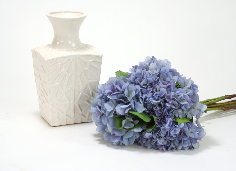 Blue Hydrangea Bound Bouquet(Vase Sold Separately)