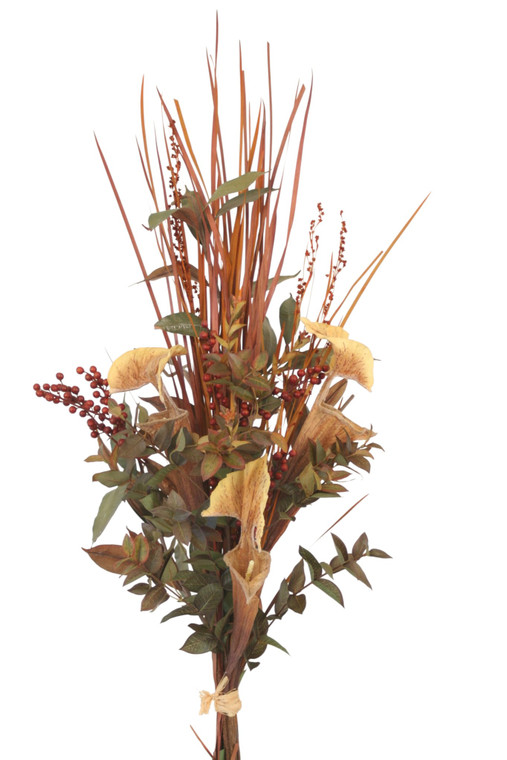 Fall Berry, Natural Wild Grass, Flax, Sarracenia BouquetFall Berry, Natural Wild Grass, Flax, Sarracenia Bouquet