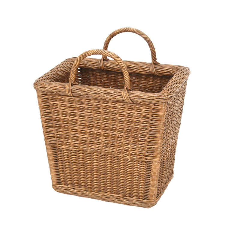 Large Rectangular Floor Basket with Handles
