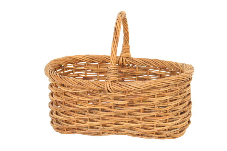 Small Woven Basket with Handle