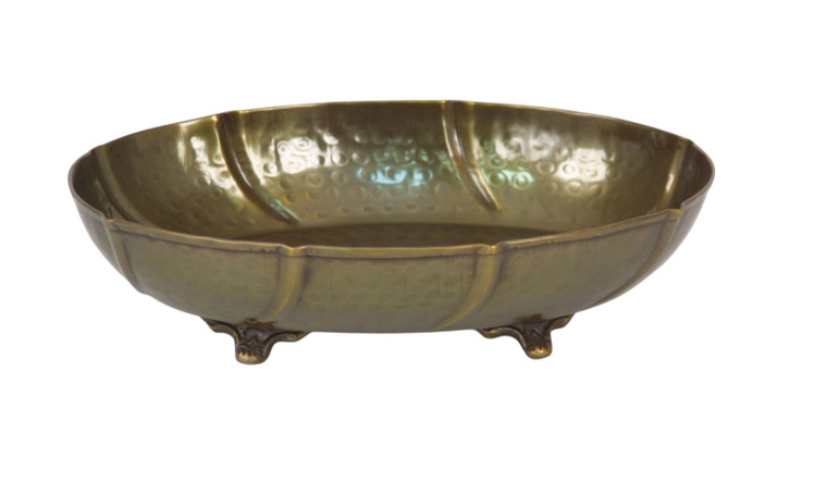 Medium Oval Tray Antique Brass (Sold in Multiples of 10)
