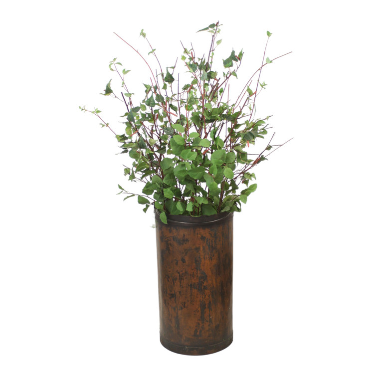 6ft Birch inTall Copper Planter