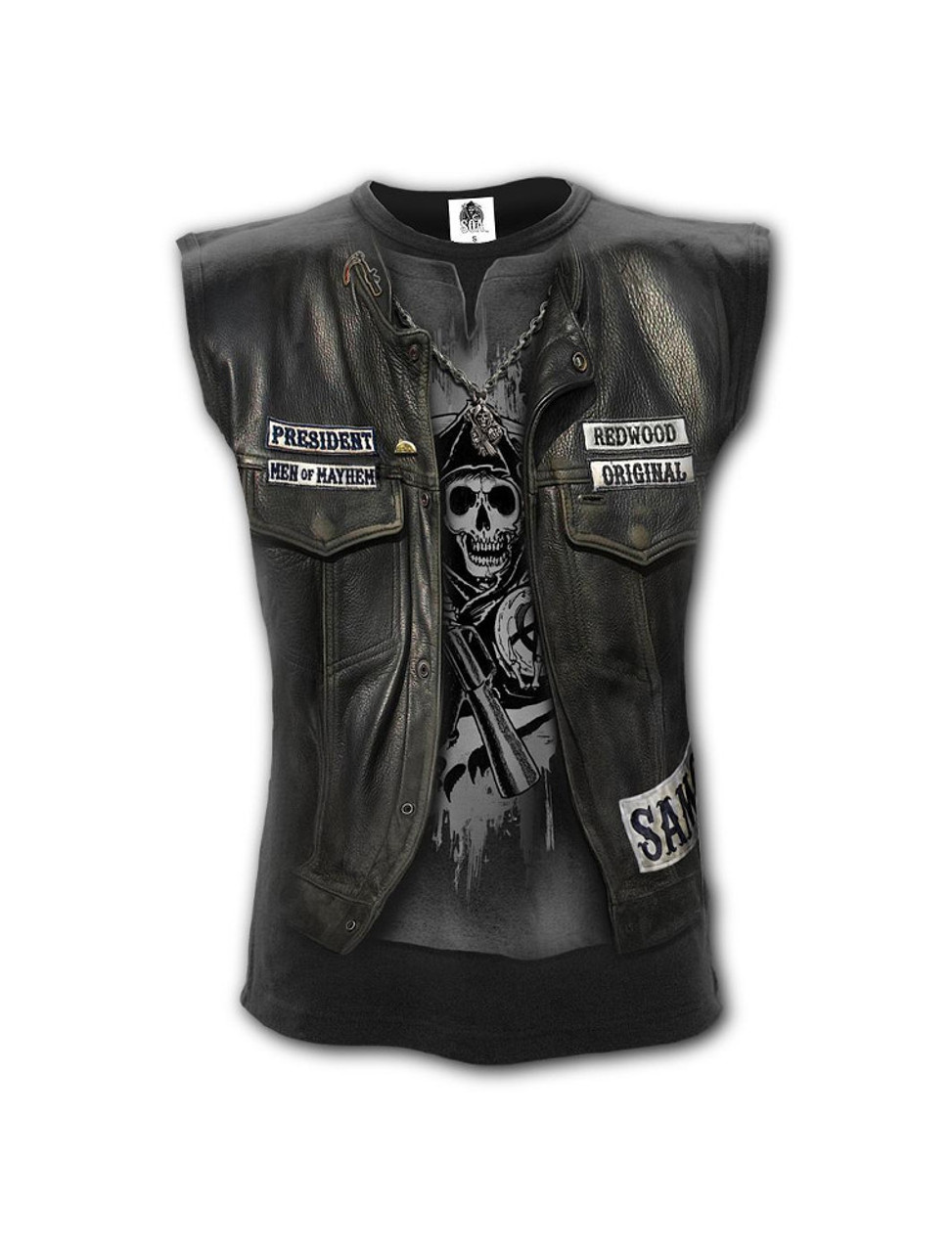 Sons Of Anarchy Jax Wrap Sleeveless T Shirt Suicide Glam Australia