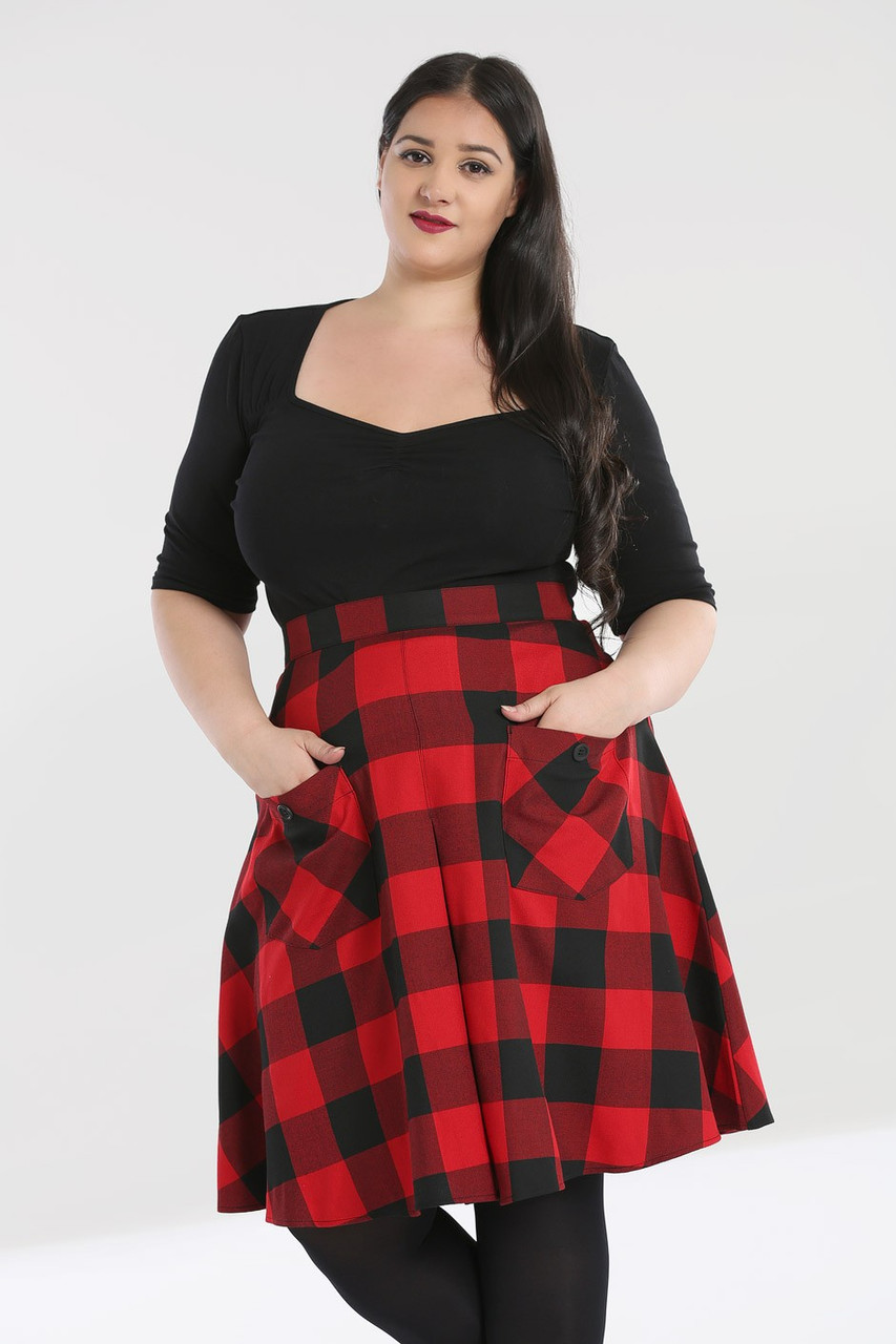 Plus size plaid skirt clearance australia