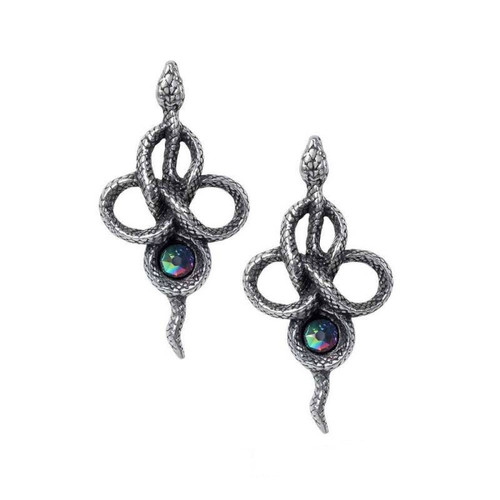 Alchemy Gothic - Tercia Serpent Dropper Earrings