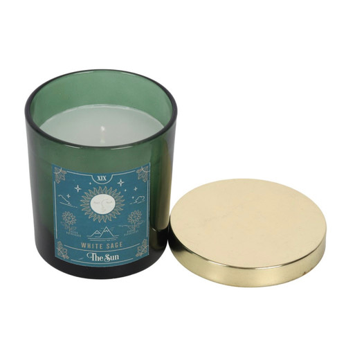 Tarot Candle: The Sun - White Sage Tarot Candle: The Sun - White Sage