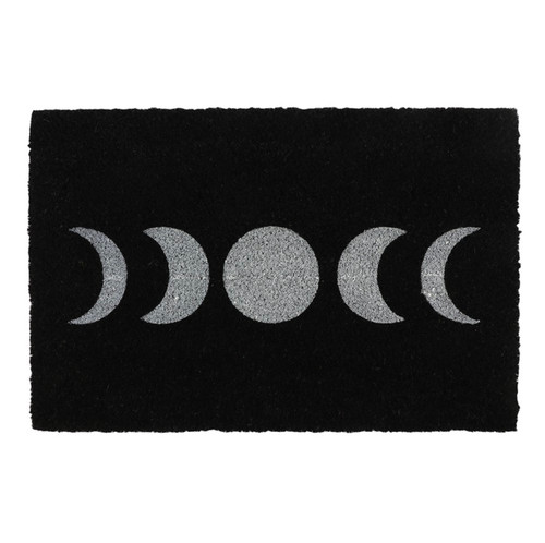 Black Moon Phase Doormat Black Moon Phase Doormat