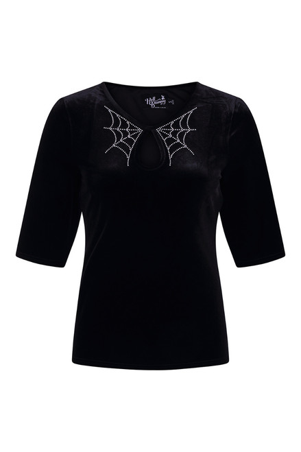 Hell Bunny Morticia Top - Small, Large and XL Hell Bunny Morticia Top - Small, Large and XL
