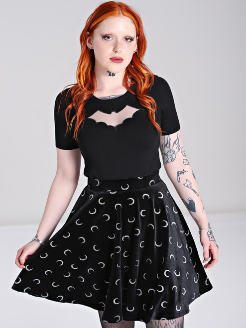 Hell Bunny Misty Moon Skirt - Small, Medium and 4XL Hell Bunny Misty Moon Skirt - Small, Medium and 4XL