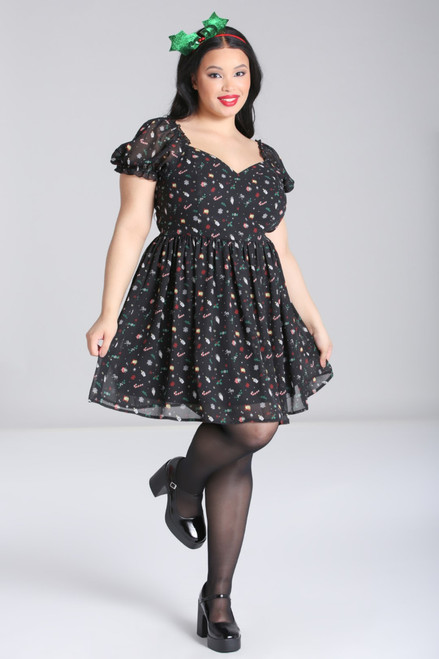 Hell Bunny Natalie Christmas Mini Dress Hell Bunny Natalie Christmas Mini Dress