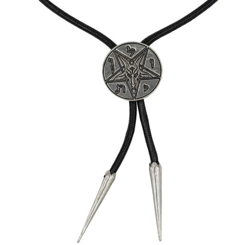 Kreepsville 666 Bolo Western Tie: Satanic Circle Kreepsville 666 Bolo Western Tie: Satanic Circle