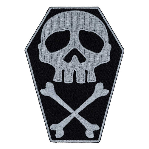 Kreepsville 666 Skull & Cross Bones Coffin Patch Kreepsville 666 Skull & Cross Bones Coffin Patch