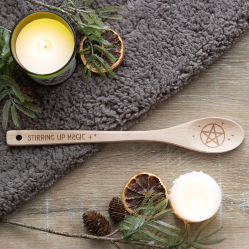 Stirring Up Magic Pentagram Wooden Spoon