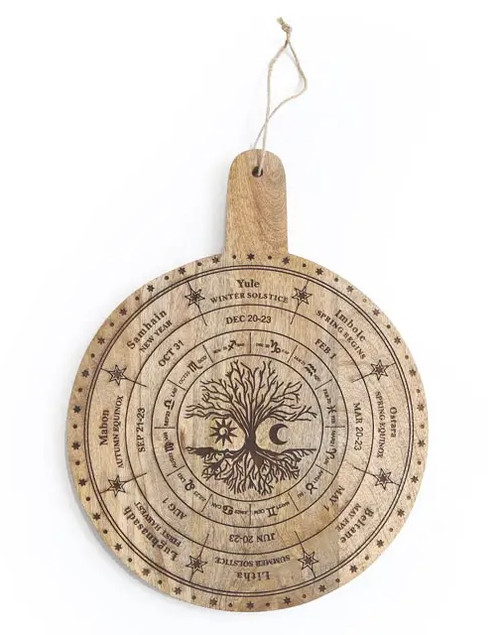 Pagan Wheel Of The Year Chopping Board Pagan Wheel Of The Year Chopping Board