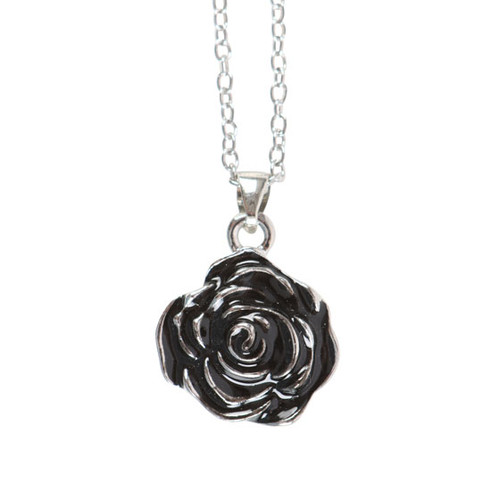 Gothic Rose Pendant Necklace