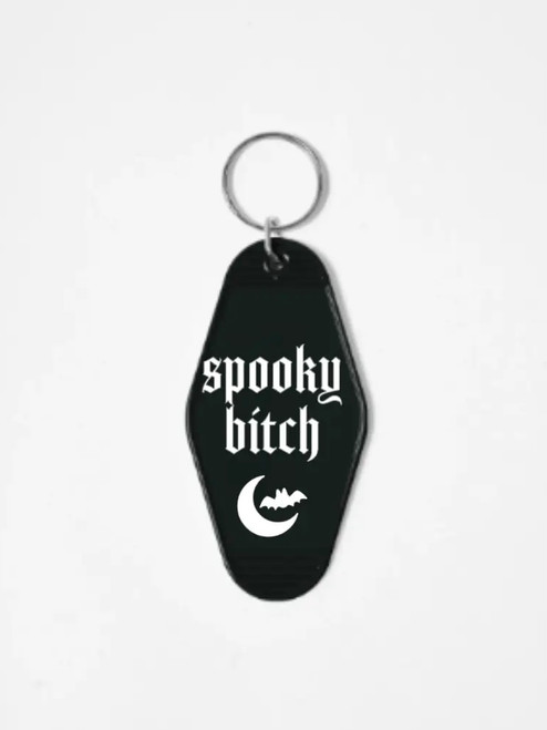 Gothic Motel Keychain: Spooky Bitch Gothic Motel Keychain: Spooky Bitch