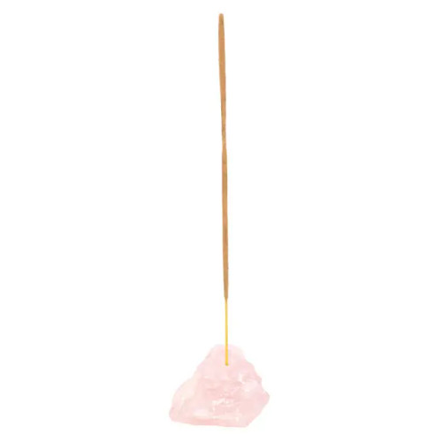 Rose Quartz Crystal Incense Stick Holder Rose Quartz Crystal Incense Stick Holder