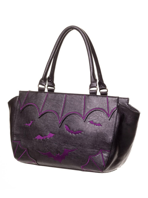 Banned Salem Bats Handbag: Purple Banned Salem Bats Handbag: Purple