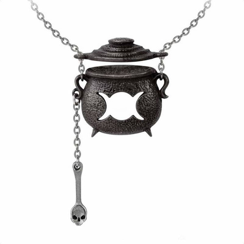 Alchemy Gothic - Witches Cauldron Pendant Necklace